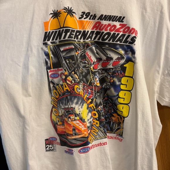 1999 NHRA Autozone Winter Nationals Pomona Winston Drag Racing T-Shirt Men’s 3XL - Picture 1 of 4